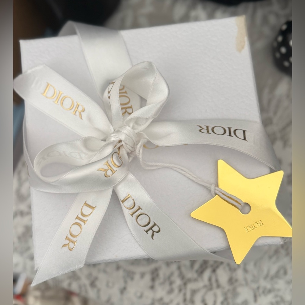 Dior White Box with Dior Gold Star & Ribbon bundle